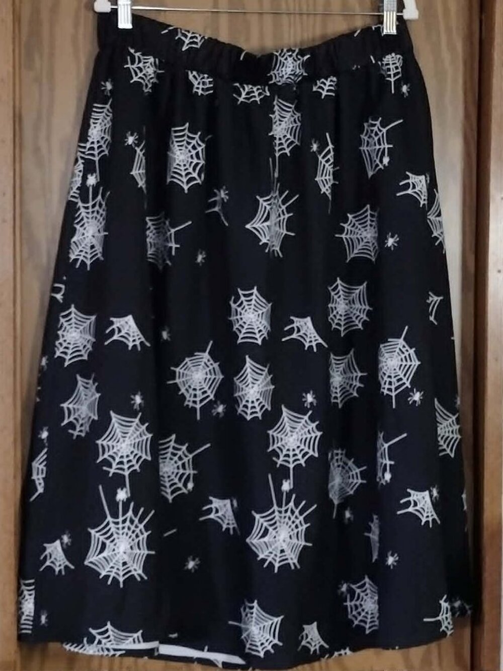 New- 3X Black and White Spiderweb Maxi Skirt